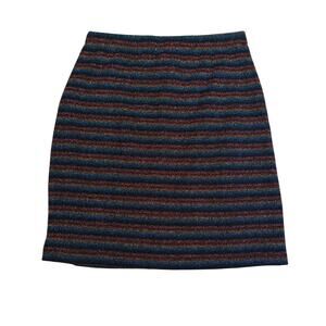 Urban Outfitters NWT mini skirt. Rainbow sparkly stripes. Knit. Size S